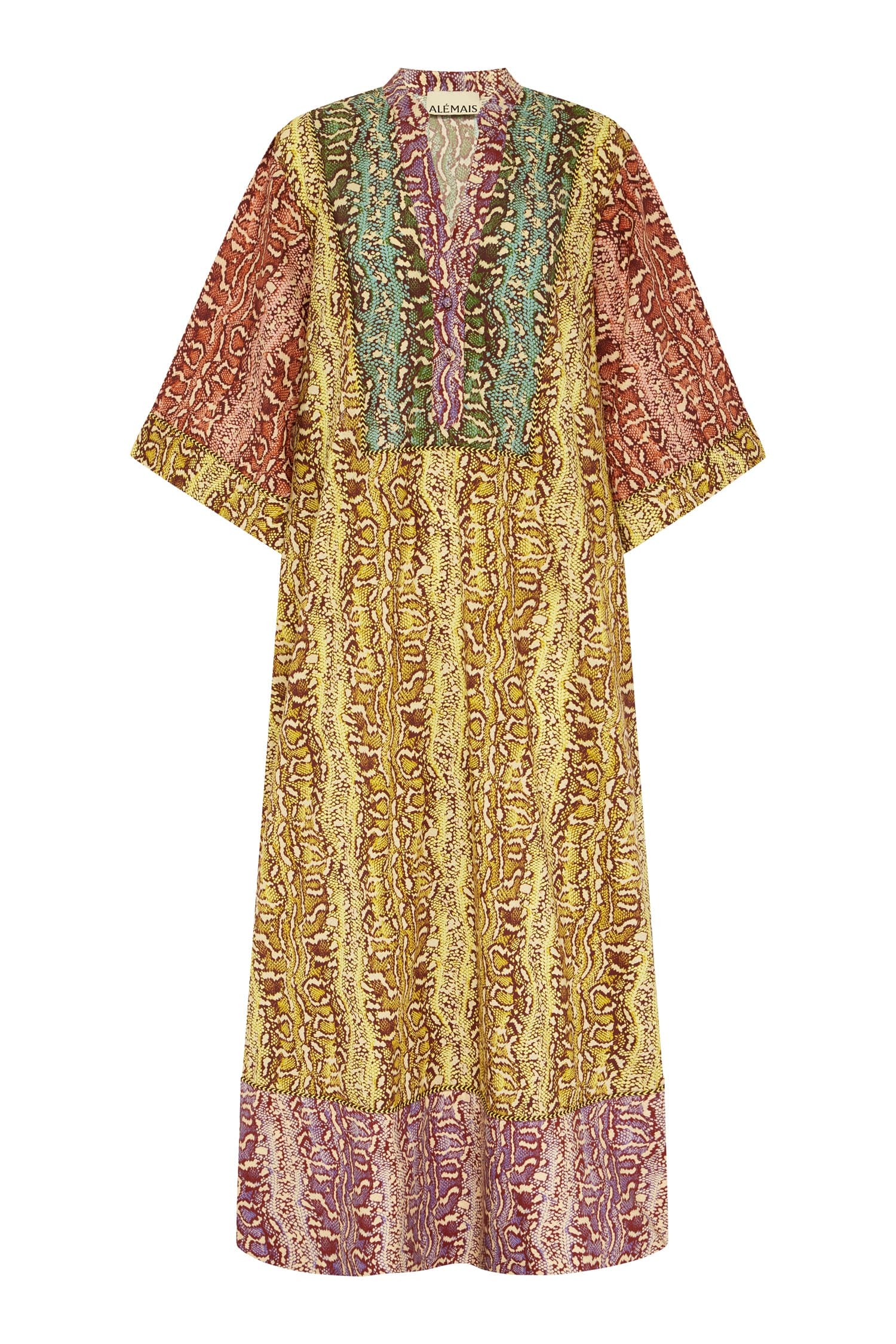 Alemais Varna Midi Dress  Sustainable Dresses with Alemais print -  Luxury Handbags Australian Designer