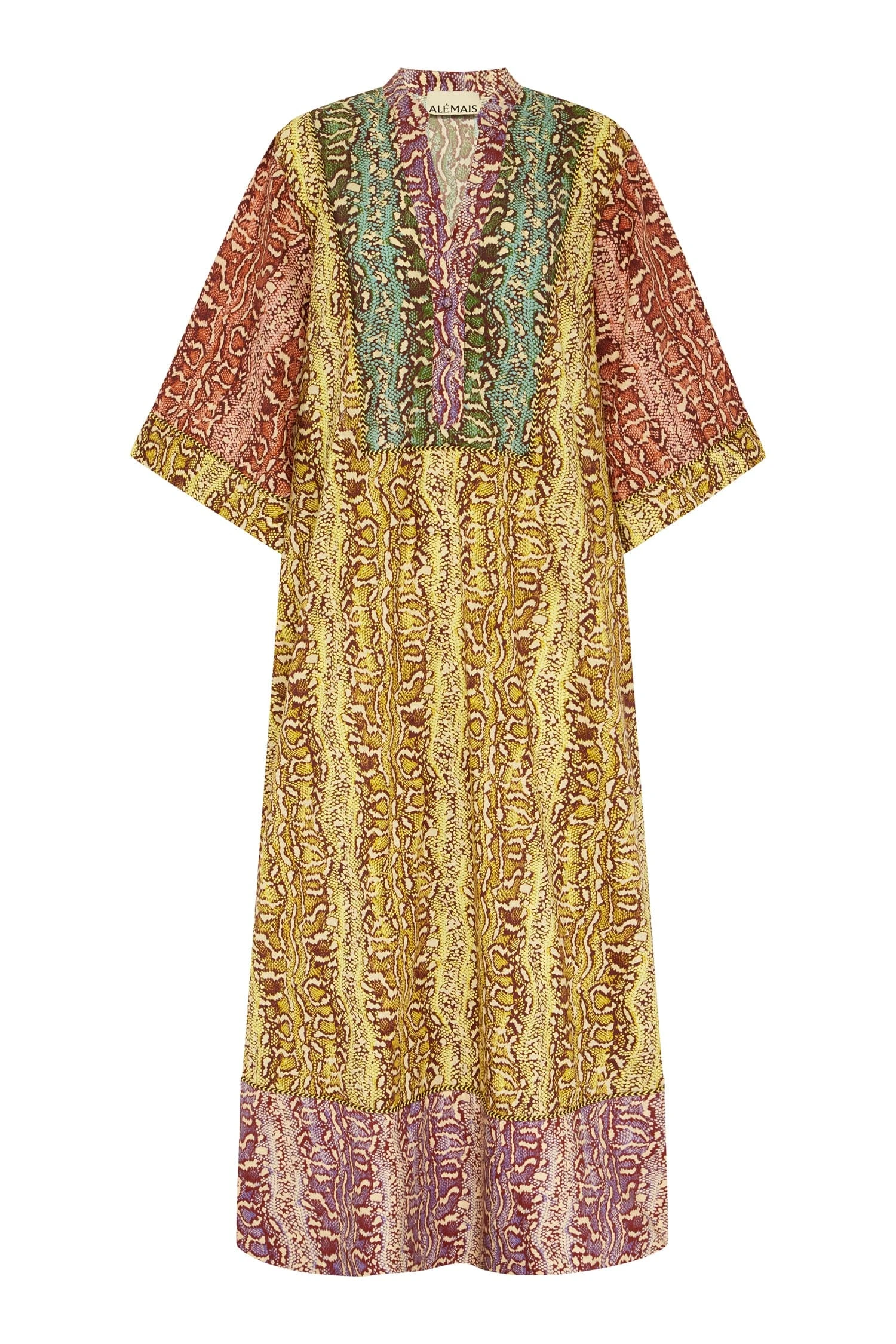 Varna Midi Dress by Alemais - Dresses Alemais Varna Midi Dress Sustainable Dresses with Alemais print - Luxury Handbags Australian Designer