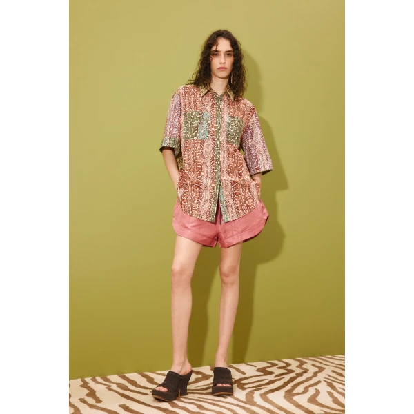 Alemais Varna Shirt  Sustainable Tops with Alemais print -  Luxury Handbags Australian Designer