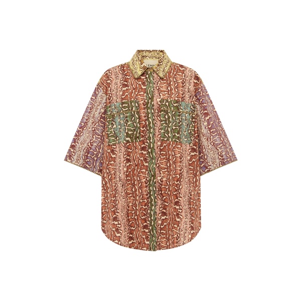 Alemais Varna Shirt  Sustainable Tops with Alemais print -  Luxury Handbags Australian Designer
