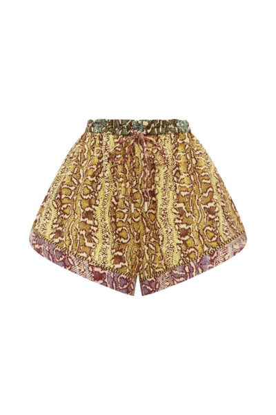 Alemais Varna Short  Sustainable Shorts with Alemais print -  Luxury Handbags Australian Designer