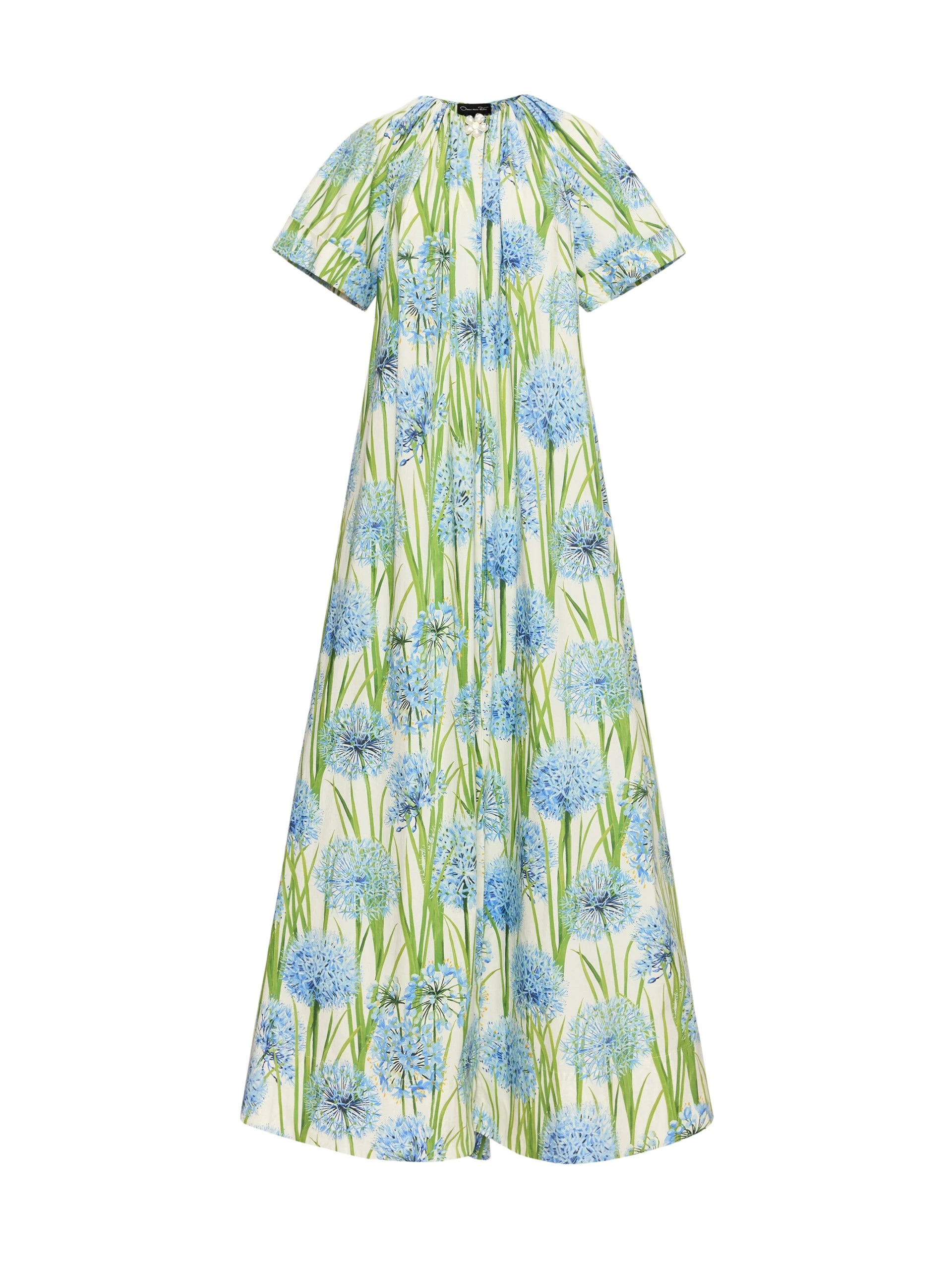 Allium-Cotton-Poplin-Caftan-Oscar-de-la-Renta-Dresses96155_nobg Oscar de la Renta Allium Cotton Poplin Caftan - Oscar de la Renta Dresses - American Couture - Shop at Luxury Shoes