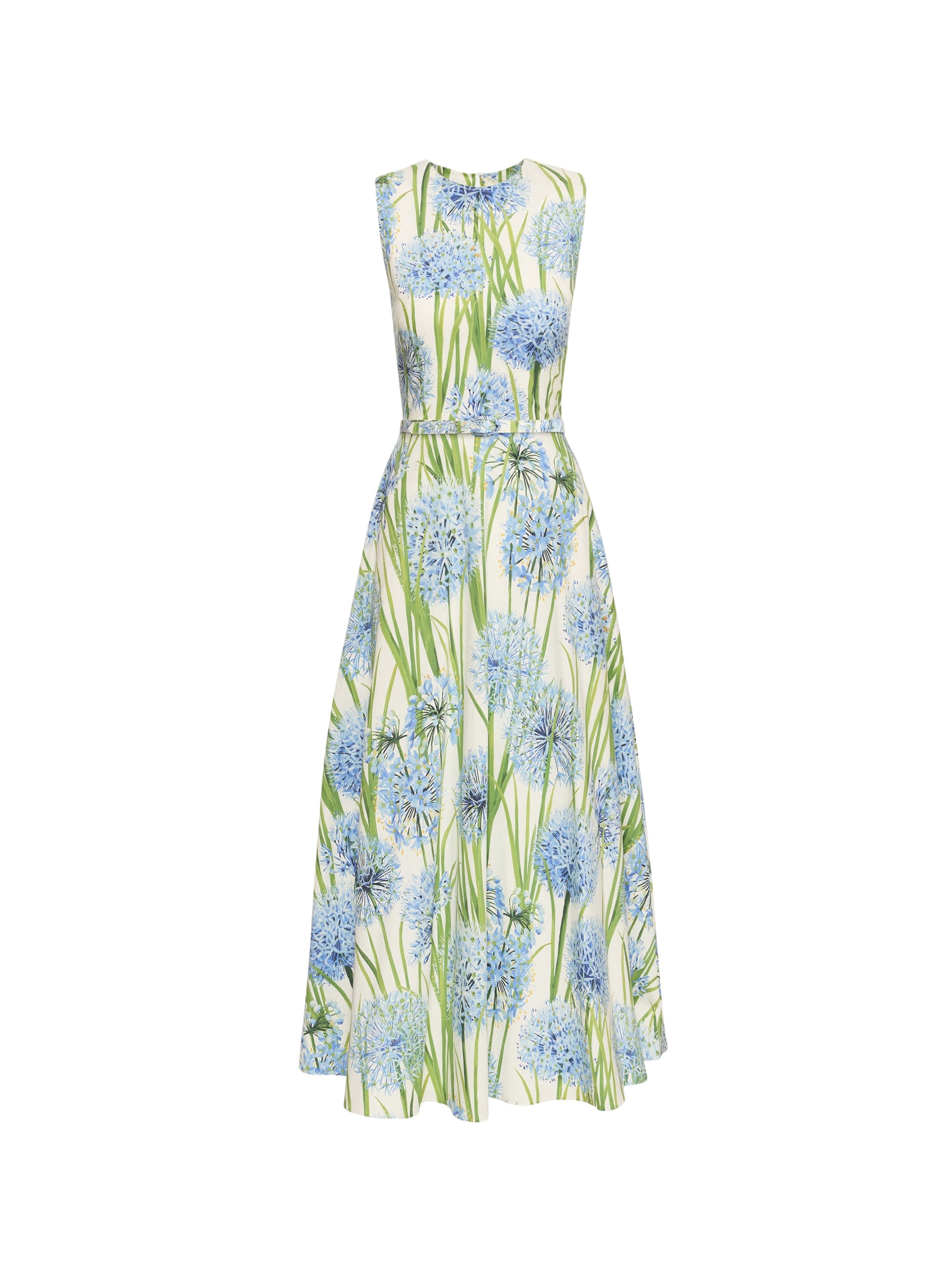 Oscar de la Renta Allium Cotton Poplin Dress - Oscar de la Renta Dresses - American Couture - Shop at Luxury Shoes 