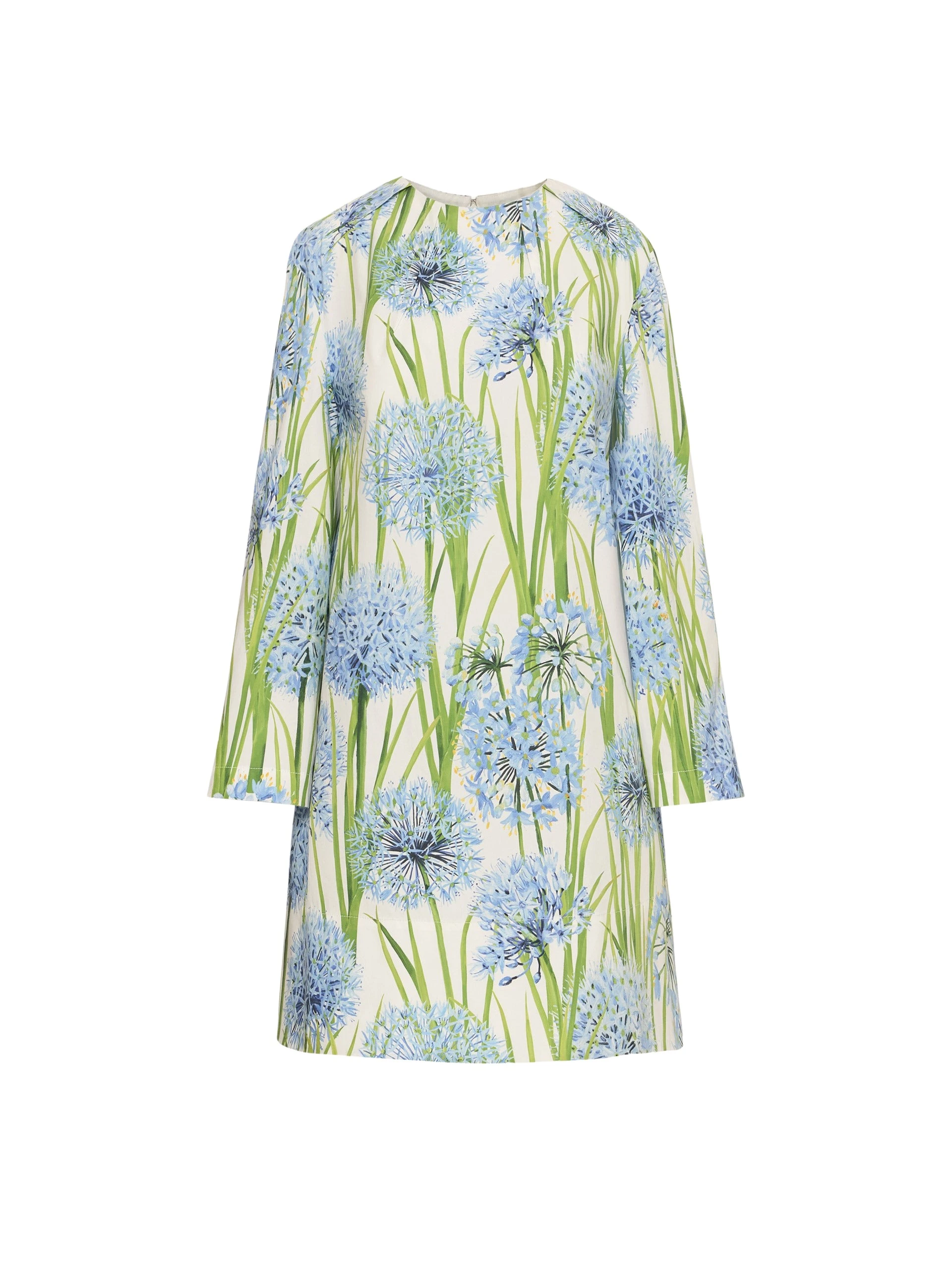 Allium-Cotton-Poplin-Long-Sleeve-Shift-Dress-Oscar-de-la-Renta-Dresses37448_nobg Oscar de la Renta Allium Cotton Poplin Long Sleeve Shift Dress - Oscar de la Renta Dresses - American Couture - Shop at Luxury Shoes