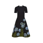 Oscar de la Renta Allium Jacquard Knit Dress - Oscar de la Renta Dresses - American Couture - Shop at Luxury Shoes 