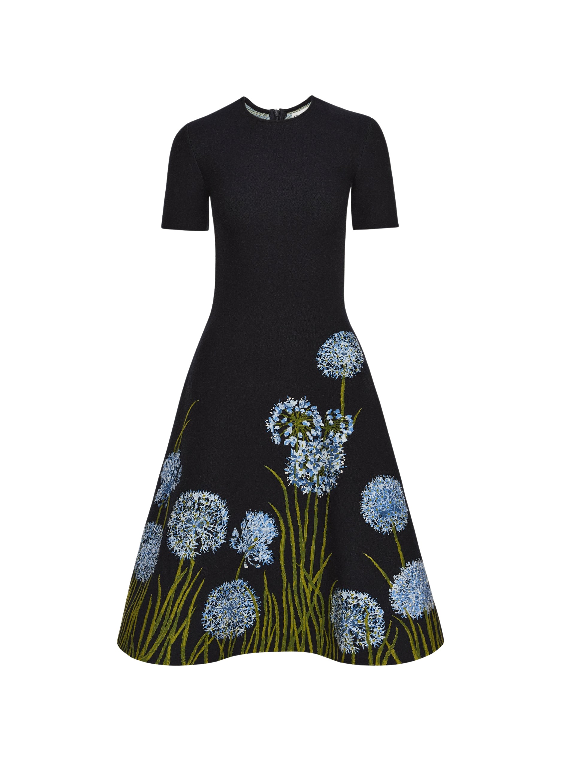 Oscar de la Renta Allium Jacquard Knit Dress - Oscar de la Renta Dresses - American Couture - Shop at Luxury Shoes 
