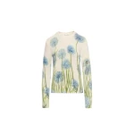 Oscar de la Renta Allium Printed Pullover - Oscar de la Renta Knitwear - American Couture - Shop at Luxury Shoes 