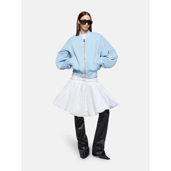 The Attico 'Anja'' Baby Blue Bomber - The Attico Jackets - Designed by Gilda Ambrosio & Giorgia Tordini - Shop at Luxury Shoes 
