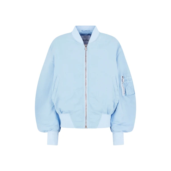 The Attico 'Anja'' Baby Blue Bomber - The Attico Jackets - Designed by Gilda Ambrosio & Giorgia Tordini - Shop at Luxury Shoes 