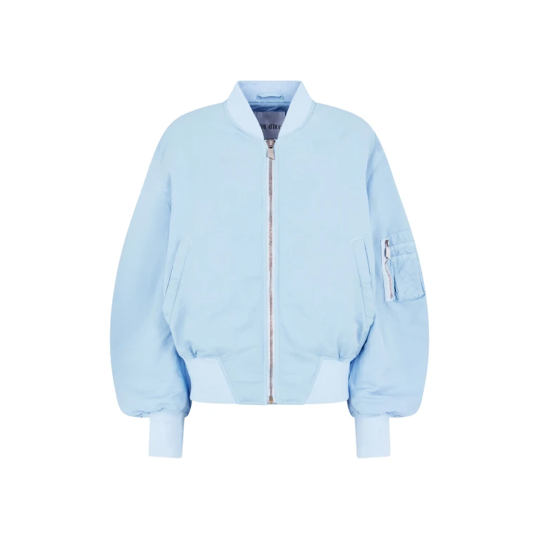 The Attico 'Anja'' Baby Blue Bomber - The Attico Jackets - Designed by Gilda Ambrosio & Giorgia Tordini - Shop at Luxury Shoes 