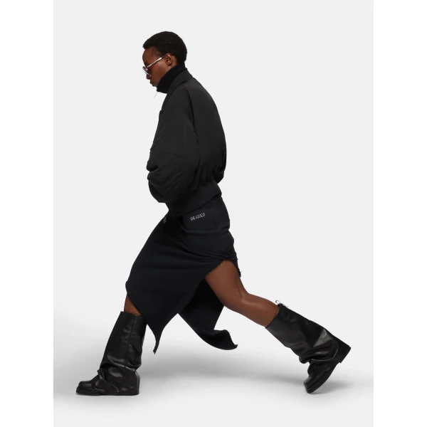 The Attico "Anja'' Black Bomber - The Attico Jackets - Designed by Gilda Ambrosio & Giorgia Tordini - Shop at Luxury Shoes 