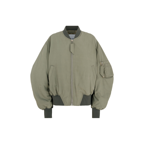 The Attico "Anja'' Military Green Bomber - The Attico Jackets - Designed by Gilda Ambrosio & Giorgia Tordini - Shop at Luxury Shoes 