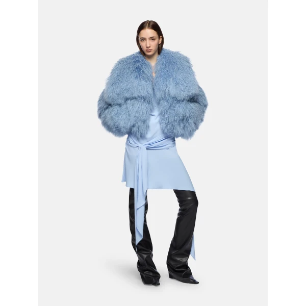The Attico Baby Blue Bomber - The Attico Jackets - Designed by Gilda Ambrosio & Giorgia Tordini - Shop at Luxury Shoes 