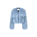 The Attico Baby Blue Bomber - The Attico Jackets - Designed by Gilda Ambrosio & Giorgia Tordini - Shop at Luxury Shoes 