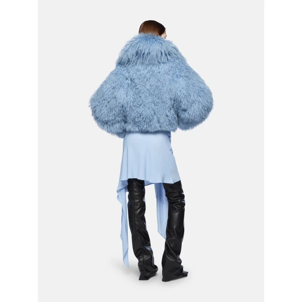 The Attico Baby Blue Bomber - The Attico Jackets - Designed by Gilda Ambrosio & Giorgia Tordini - Shop at Luxury Shoes 