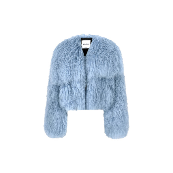 The Attico Baby Blue Bomber - The Attico Jackets - Designed by Gilda Ambrosio & Giorgia Tordini - Shop at Luxury Shoes 