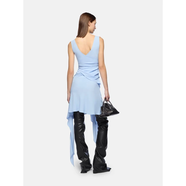 The Attico Baby Blue Mini Dress - The Attico Dresses - Designed by Gilda Ambrosio & Giorgia Tordini - Shop at Luxury Shoes 