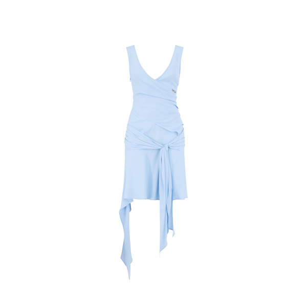 The Attico Baby Blue Mini Dress - The Attico Dresses - Designed by Gilda Ambrosio & Giorgia Tordini - Shop at Luxury Shoes 