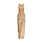 Oscar de la Renta Baroque Sequin Leaves Embroidered Gown - Oscar de la Renta Dresses - American Couture - Shop at Luxury Shoes 