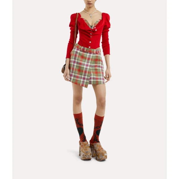 Vivienne Westwood Bea Corset Cardigan - Vivienne Westwood Knitwear - Punk Luxury - Shop at Luxury Shoes 