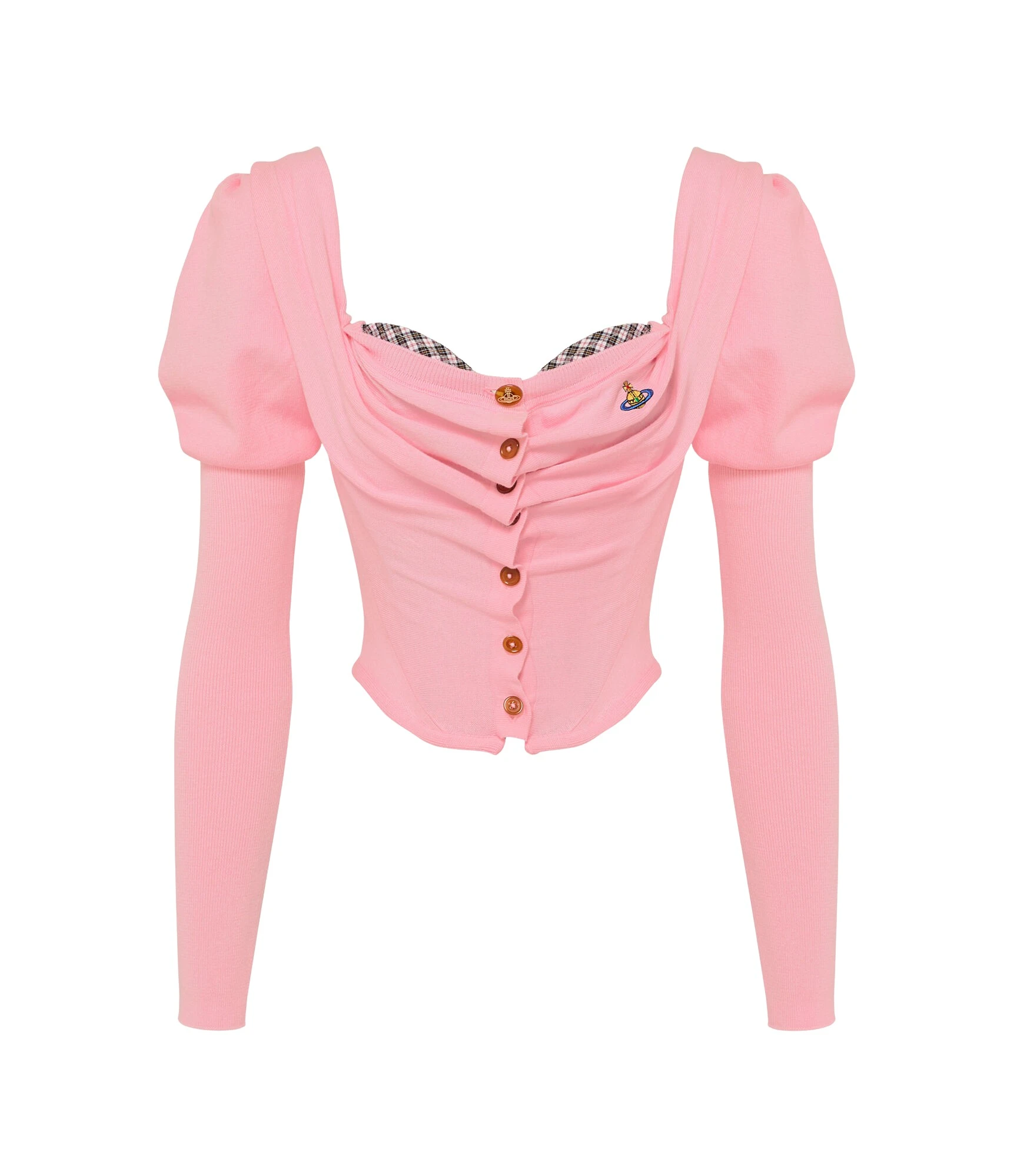 Bea-Corset-Cardigan-Vivienne-Westwood-Knitwear-1097566_nobg Vivienne Westwood Bea Corset Cardigan - Vivienne Westwood Knitwear - Punk Luxury - Shop at Luxury Shoes