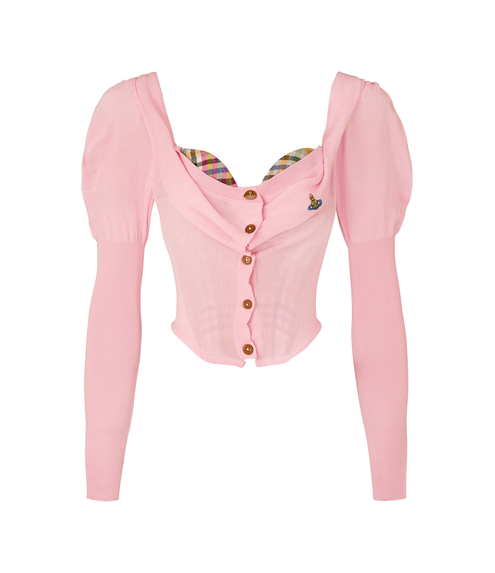 Bea-Corset-Cardigan-Vivienne-Westwood-Knitwear-1175997_nobg Vivienne Westwood Bea Corset Cardigan - Vivienne Westwood Knitwear - Punk Luxury - Shop at Luxury Shoes