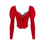 Vivienne Westwood Bea Corset Cardigan - Vivienne Westwood Knitwear - Punk Luxury - Shop at Luxury Shoes 