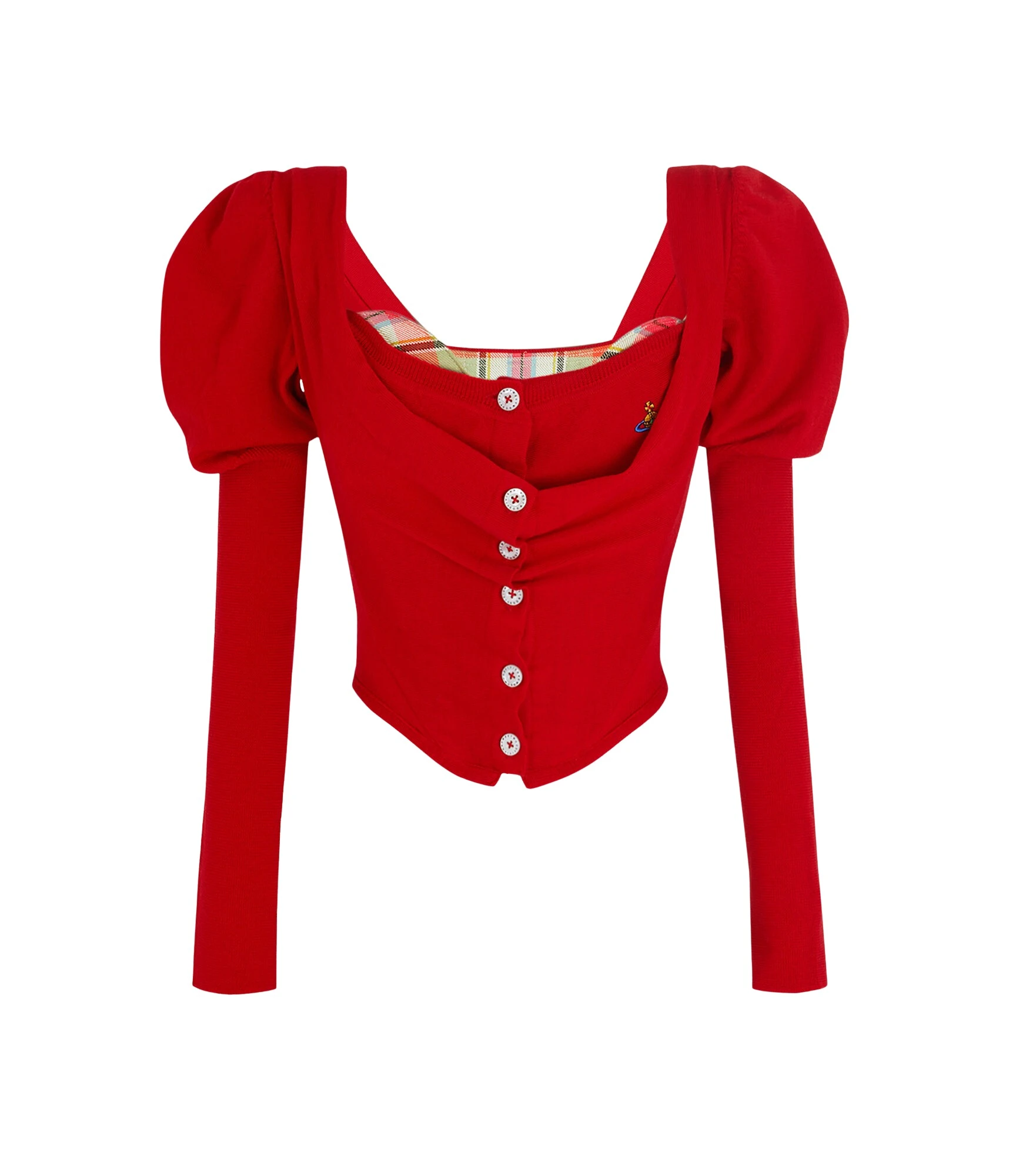 Bea-Corset-Cardigan-Vivienne-Westwood-Knitwear-1389713_nobg Vivienne Westwood Bea Corset Cardigan - Vivienne Westwood Knitwear - Punk Luxury - Shop at Luxury Shoes