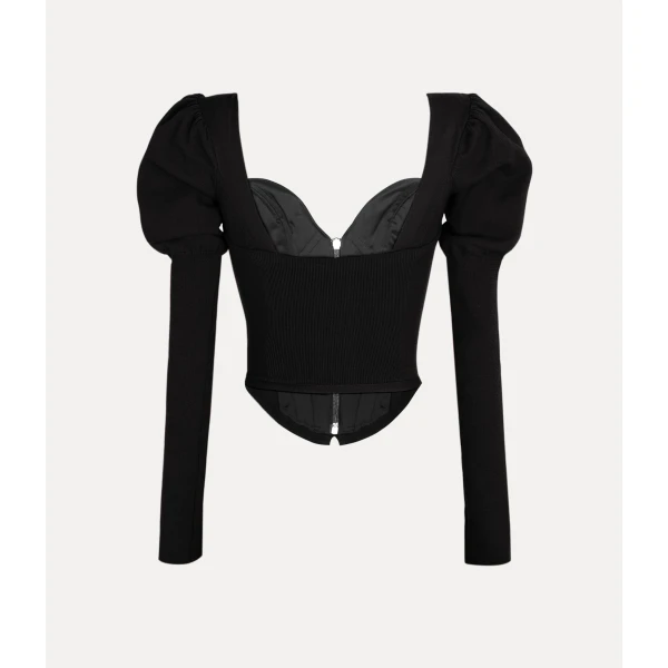 Vivienne Westwood Bea Corset Cardigan - Vivienne Westwood Knitwear - Punk Luxury - Shop at Luxury Shoes 
