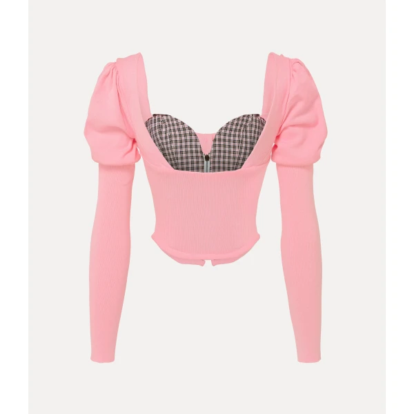 Vivienne Westwood Bea Corset Cardigan - Vivienne Westwood Knitwear - Punk Luxury - Shop at Luxury Shoes 