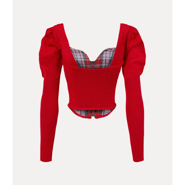 Vivienne Westwood Bea Corset Cardigan - Vivienne Westwood Knitwear - Punk Luxury - Shop at Luxury Shoes 