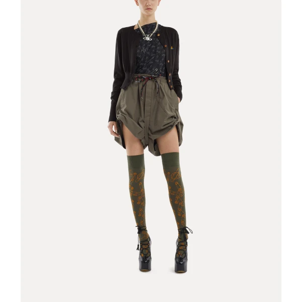 Vivienne Westwood Bea Cropped Cardigan - Vivienne Westwood Knitwear - Punk Luxury - Shop at Luxury Shoes 