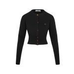 Vivienne Westwood Bea Cropped Cardigan - Vivienne Westwood Knitwear - Punk Luxury - Shop at Luxury Shoes 