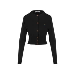 Vivienne Westwood Bea Cropped Cardigan - Vivienne Westwood Knitwear - Punk Luxury - Shop at Luxury Shoes 