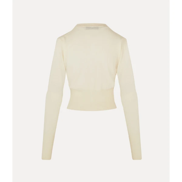 Vivienne Westwood Bea Cropped Cardigan - Vivienne Westwood Knitwear - Punk Luxury - Shop at Luxury Shoes 