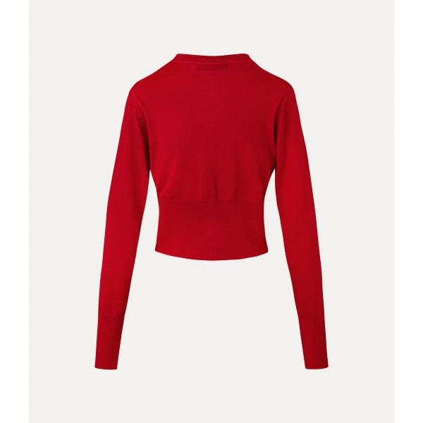 Vivienne Westwood Bea Cropped Cardigan - Vivienne Westwood Knitwear - Punk Luxury - Shop at Luxury Shoes 