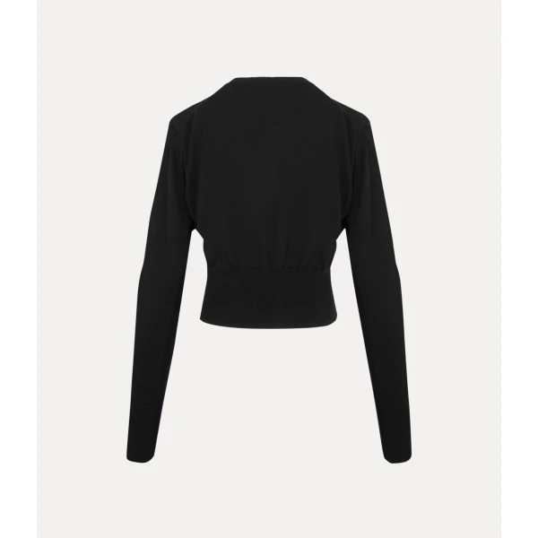 Vivienne Westwood Bea Cropped Cardigan - Vivienne Westwood Knitwear - Punk Luxury - Shop at Luxury Shoes 
