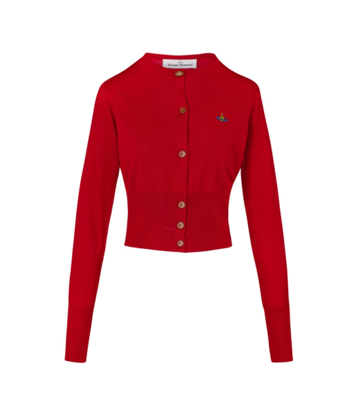 Vivienne Westwood Bea Cropped Cardigan - Vivienne Westwood Knitwear - Punk Luxury - Shop at Luxury Shoes 