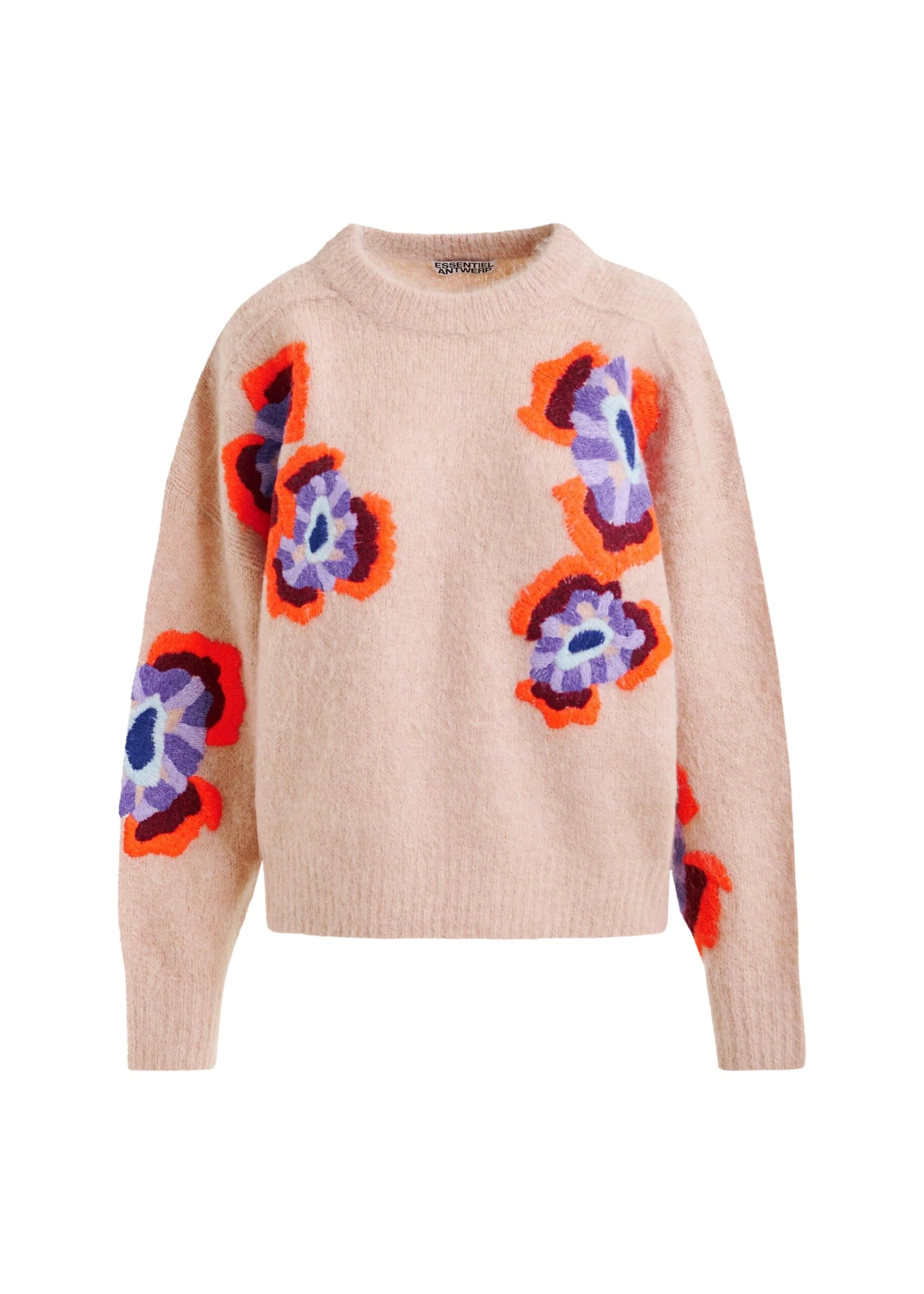 Beige-and-multicolor-floral-jacquard-mohair-blend-sweater-Essentiel-Antwerp-Jackets-scaled24495_nobg Essentiel Antwerp Beige and multicolor floral jacquard mohair-blend sweater - Essentiel Antwerp Jackets - Colorful Belgian Design - Shop at Luxury Shoes