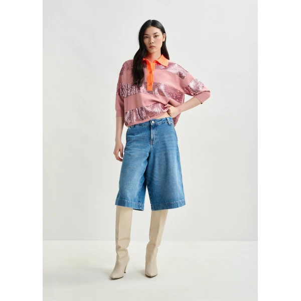 Essentiel Antwerp Bermuda pants - Essentiel Antwerp Pants - Colorful Belgian Design - Shop at Luxury Shoes 