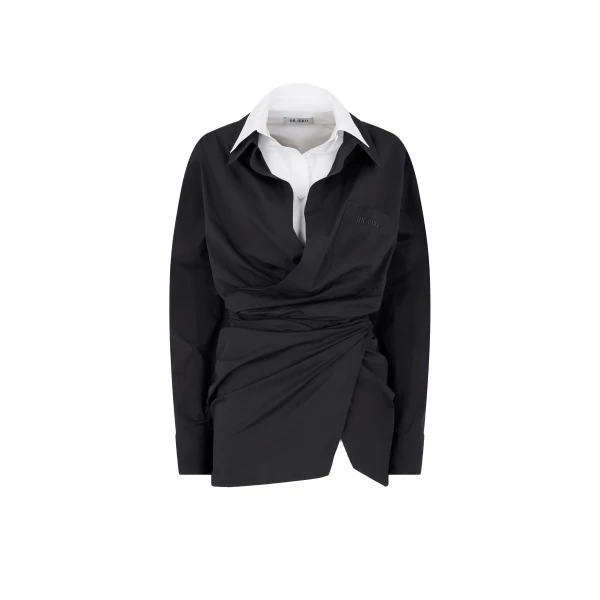 The Attico Black And White Mini Dress, view 4