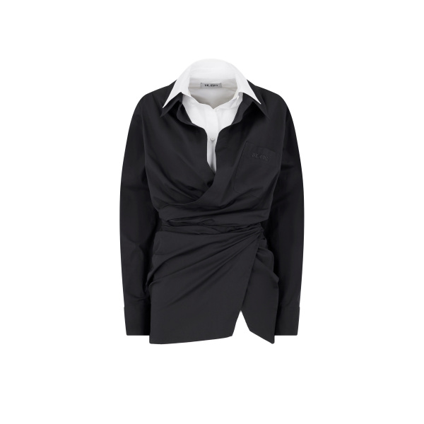The Attico Black And White Mini Dress - The Attico Dresses - Designed by Gilda Ambrosio & Giorgia Tordini - Shop at Luxury Shoes 