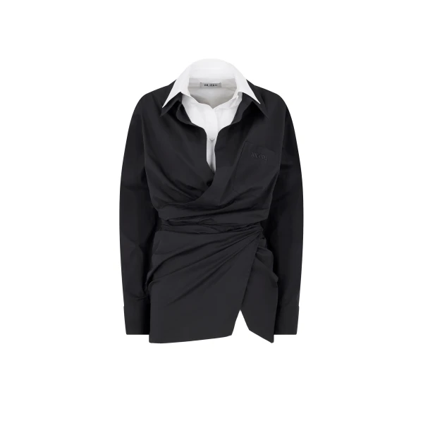 The Attico Black And White Mini Dress - The Attico Dresses - Designed by Gilda Ambrosio & Giorgia Tordini - Shop at Luxury Shoes 
