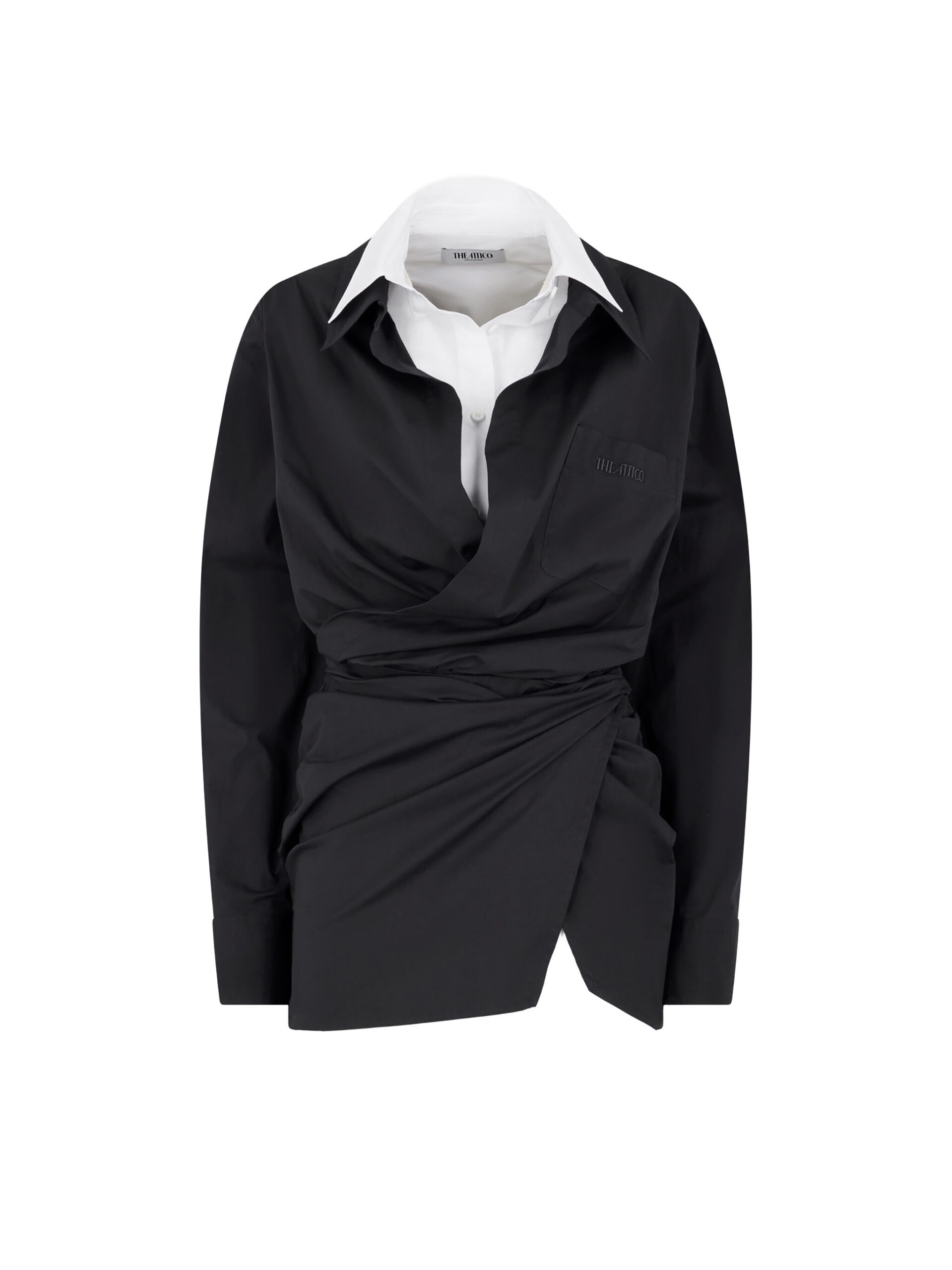The Attico Black And White Mini Dress