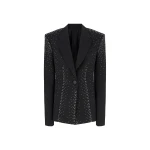 The Attico Black Blazer - The Attico Jackets - Designed by Gilda Ambrosio & Giorgia Tordini - Shop at Luxury Shoes 