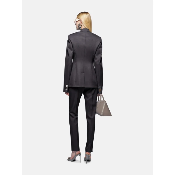 The Attico Black Blazer - The Attico Jackets - Designed by Gilda Ambrosio & Giorgia Tordini - Shop at Luxury Shoes 