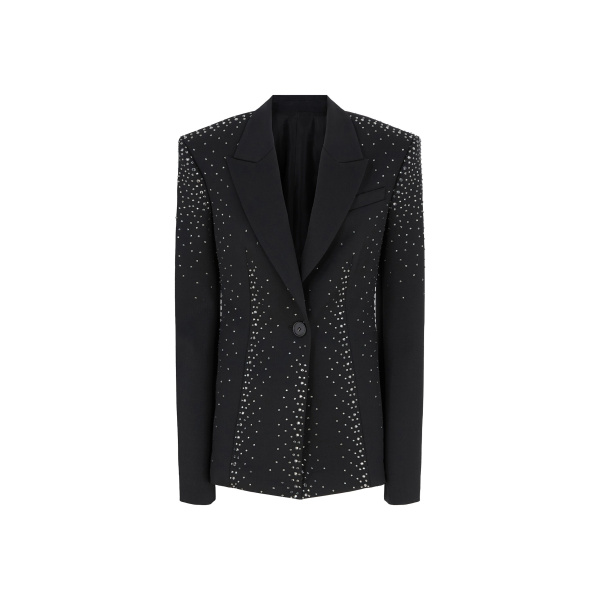 The Attico Black Blazer - The Attico Jackets - Designed by Gilda Ambrosio & Giorgia Tordini - Shop at Luxury Shoes 