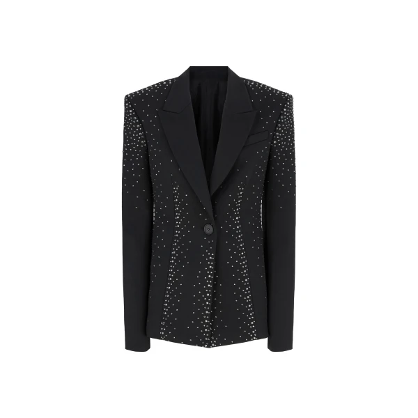 The Attico Black Blazer - The Attico Jackets - Designed by Gilda Ambrosio & Giorgia Tordini - Shop at Luxury Shoes 