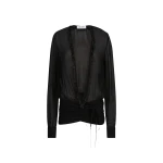 The Attico Black Blouse - The Attico Tops - Designed by Gilda Ambrosio & Giorgia Tordini - Shop at Luxury Shoes 