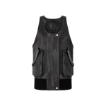 The Attico Black Blouson - The Attico Knitwear - Designed by Gilda Ambrosio & Giorgia Tordini - Shop at Luxury Shoes 